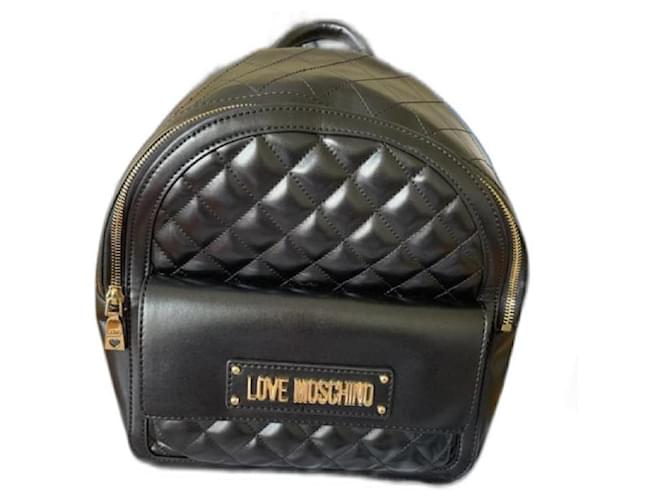 Love Moschino Bolsas Preto Leatherette  ref.850142